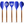 Silicone Utensils Set with Wooden Handles - 5 Pc
