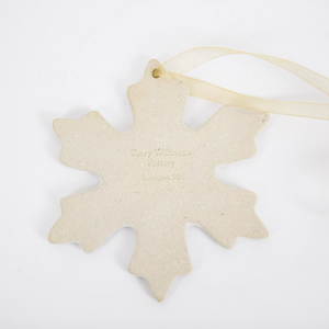 Snowflake Ornament with Gold Edge