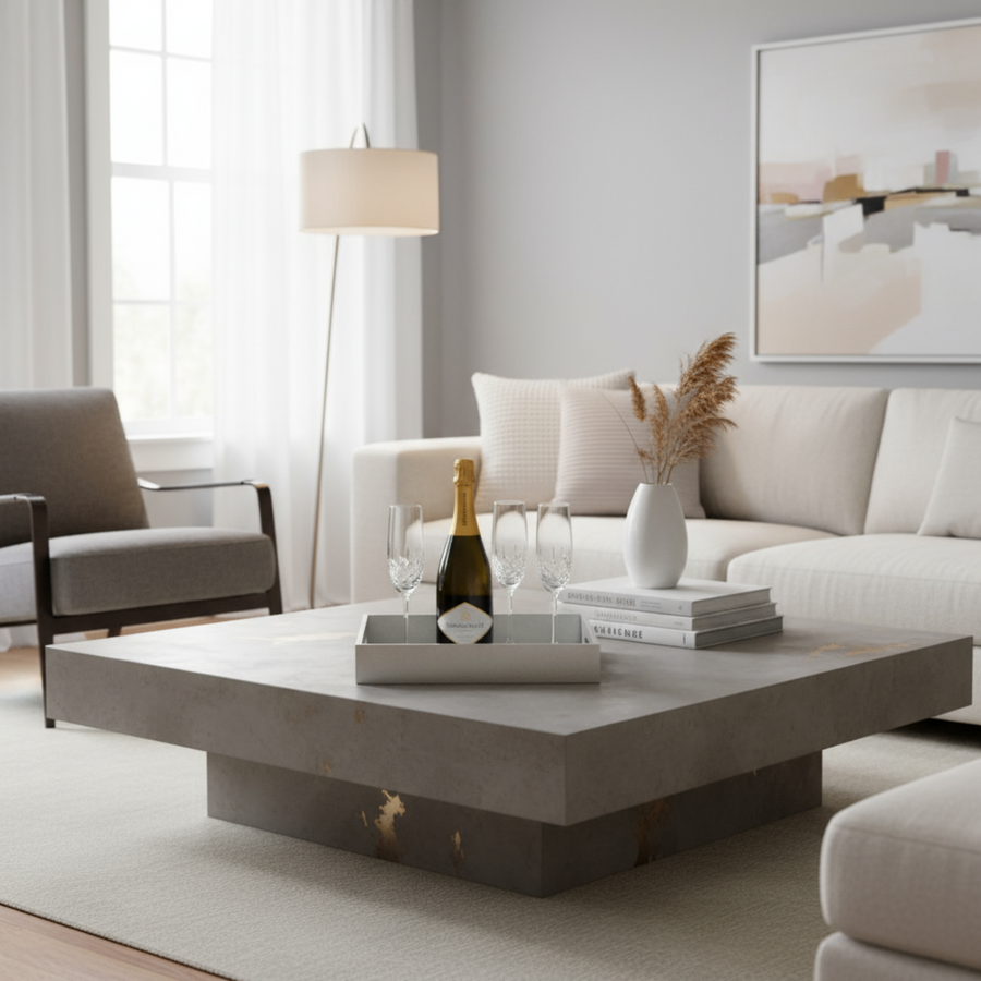 Square Bamboo Lacquer Tray