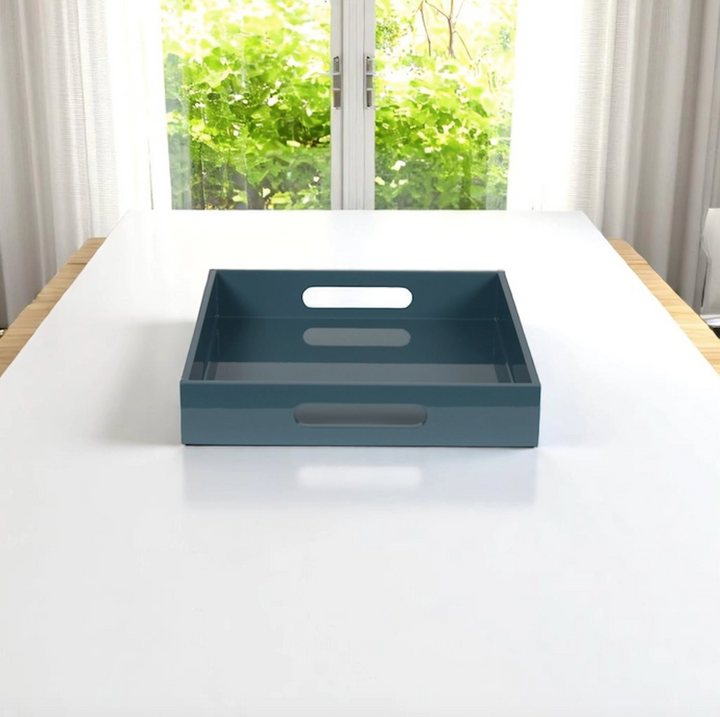 Square Bamboo Lacquer Tray