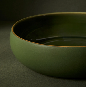 Stoneware Shallow Serving Bowl