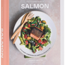 The Complete Guide to Salmon cookbook by James E. Griffin, featuring a salmon salad cover on a white and coral background.