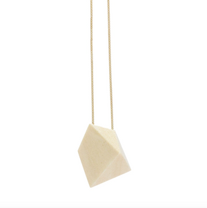 Whitewood Geometric Pendant