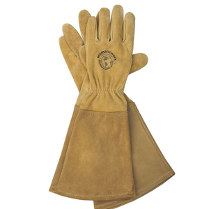 gardening work gloves Womanswork Rose Gauntlet Leather Garden Gloves – Made in the USA