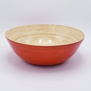 Large Shallow Bamboo Bowl