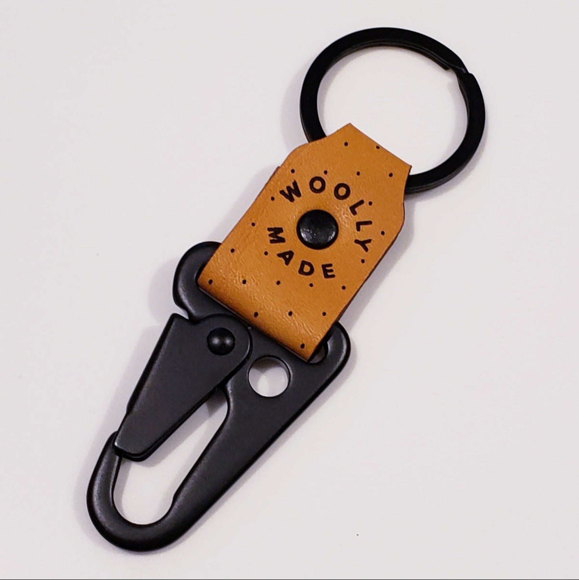 English Tan Key Clip