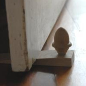 Oak Door Wedge with Acorn Detail