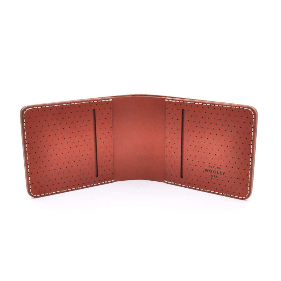 Landscape Perforated Leather Wallet